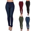 Generic Skinny Jeans da donna a vita alta, elasticizzati, slim fit, alla moda, in denim, casual, da donna, stile vintage, 90