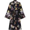 TWINSET Abito Donna in Tessuto 100% Poliestere, Made in Italy, Stampa Floreale all-Over. Abito Corto Chemisier in Twill, Collo a Camicia, Maniche a Kimono, Linea Dritta, Cintura Abbinata, c