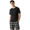 Get Trend Pigiama Uomo Corto Cotone Leggero, M-5XL, Completo Estivo 2 Pezzi con Maglietta Manica Corta e Pantaloncini, Regali per Lui