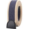 Snufeve Uomos Nylon Taglia grossa Cintura Senza Fibbia jeans Cintura