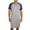 FEOYA Camicia da notte da uomo leggera a maniche corte, camicia da notte lunga, camicia da notte, abbigliamento da casa, comodo, M-XXL