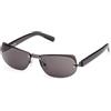 Gcds GD0047 Uomo e Donna, Occhiali da Sole Leggeri, Forma Lente Geometrica, Custodia Inclusa, Lenti Fumo, Canna di Fucile Opaco, Matte Gunmetal, Taglia Unica Unisex-Adulto