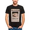 Elbenwald One Piece - Maglietta Roronoa Zoro Wanted Nero Cotone