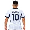 Generico Maglia Bianca Lautaro 10 Replica Ufficiale Away 2026-2027 | 100% poliestere. Taglie da Adulto e Bambino. Puoi Aggiungere Pantaloncini e Calzettoni