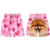 Generisch Mutande divertenti da uomo, pantaloncini da spiaggia, pantaloncini estivi con stampa di cani, simpatici boxer divertenti con motivo animale, costume da bagno da uomo, pantaloncini grafici hawaiani