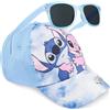 Get Trend Disney Stitch | Care Bears | Kuromi | Cinnamoroll Cappello con Visiera e Occhiali da Sole Bambino Protezione UV400