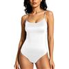 XFSRG Body Donna Spalline Sottili Scollo a u Donna senza Maniche con Spalline Gioiello Aderente Scollato Body Intimo Sottogiacca Slim Fit Elegante per Serate Party Club