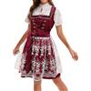 Generico 3 Pezzi Dirndl Donna Oktoberfest Vestito Tirolese Tradizionale Outfit