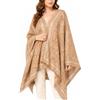 SEAUR Elegante sciarpa da donna con frange, 185 x 70 cm, pashmina leggera | Grande da donna, 185 x 70 cm, con stampa floreale, in seta sintetica, regalo per donne, madri, fidanzate