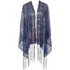 L'VOW 1920s Gatsby Sciarpa con Paillettes Art Déco Matrimoni Foulard Scialle Stola con frangia Per Donne