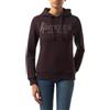BOXEUR DES RUES Felpa da Donna con Cappuccio Chocolate Fondant | Logo in Strass Luccicanti, Stile Sportivo Femminile, Tessuto Garzato Morbido, Coulisse Regolabile, Design Iconico
