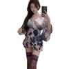 QNCLO Pigiama da donna cosplay giapponese kimono stampa prospettiva Halloween vestito lingerie
