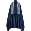 Vijamiy Poncho Donna Invernale,Mantella Pile Donna Casa Caldo Scialle Con Bottoni Wrap Cape,Flanella Maglia Pile Stare al Riscaldante in Inverno M、L