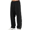 Duohropke Pantaloni termici da uomo, con bottoni automatici e caldi, imbottiti, comodi, in pile, lunghi, con apertura laterale