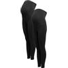 Marks & Spencer Donna Maternity Over Bump Leggings 2-Pack - vestibilità Skinny - Vita Elasticizzata - con Stretch