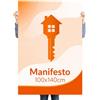 Kartoflak Manifesto Locandina Poster 100x140cm Stampa a Colori HD, Carta BlueBack Premium 130g per Affissioni Esterno Interno, Allestimenti grafici Personalizzati