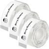 AXFEE 3 Rotoli Etichette Adesive Termiche, 12mm×40m Nastro Carta Etichetta | Nastro per Etichette Termiche, Gap, Compatibile con Niimbot D110/D11/D101/H1S, per Case, Cucine, Uffici, Scuole-Trasparente