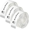 AXFEE 3 Rotoli Etichette Adesive Termiche, 14mm×40m Nastro Carta Etichetta | Nastro per Etichette Termiche, Gap, per Nelko P21, NADAIIN N12, ORGBRO X1, ORGSTA S001, POLONO P31S-Trasparente