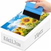Mbsomnus 15 Pezzi Fogli per Plastificatrice Autoadesivi 8.6x11.7cm | Carta per Plastificare, con Spatola, Trasparente, Foto e Biglietti da Visita, Documento, Nessuna Macchina Richiest
