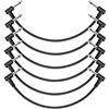 Donner 30cm Guitar Patch Cable Black 6-Pack