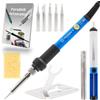 Set di saldatore di precisione Techrebal "Blue Jet" TBJ60W 10 in 1 con potenziom