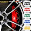 RaceTechify 4 Adesivi Pinze Freno Auto Riflettenti Alta Temperatura Ford RS Focus MK2 MK3