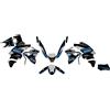 GRAFICA ADESIVA PROTEZIONI MOTO BMW GS R1250 AVENTURE NERO GRIGIO AZZURRO