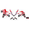 GRAFICA ADESIVA PROTEZIONI MOTO BMW GS R1250 AVENTURE NERO BIANCO ROSSO NERO