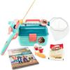 Shakespeare Kit Pesca Bambini Canna e Mulinello - Disney e altro | Set Completo Per Iniziare | Lancio Facile Con Pulsante | Scatola Accessori | Guadino Galleggianti Esca Peso Da Lancio