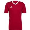 adidas Entrada 22 Short Sleeve Jersey, T-shirt Uomo, Team Power Red 2, XL