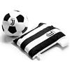 Sportbaer Juventus | Palla di Peluche 2 in 1 Cuscino Maglietta, Idea Regalo,