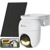 EZVIZ CB8 Lite 4K Telecamera WiFi Esterno Senza Fili con Pannello Solare 5W PTZ