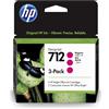 ‎HP INC. HP 712 3ED78A 3-pack Magenta 29-ml Genuine HP Ink Cartridge with Original HP Ink