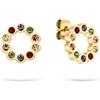 Tamaris Orecchini da donna in acciaio inox | Impermeabile, delicato sulla pelle, 1,2 cm, zirconi scintillanti, idea regalo perfetta
