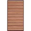Pierre Tappeti Passatoia stuoia cucina bagno in BAMBOO 100% naturale e sostenibile MARRONE effetto degradè. Tappeto Facile da pulire, antiscivolo e resistente cm.55x280