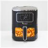 Generico Friggitrice ad Aria 7,5 Litri XXL, 1800 W, Air Fryer con Finestra di Visualizzazione, 12 Programmi & Regolazione Manuale 76-200°C, Timer 1-60min, Rivestimento Antiaderente, Display Touch