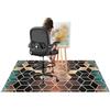 Tehocwiz Tappeto per Sedia Ufficio Gaming Antiscivolo 140 x 160 cm | Poliestere Tappeto Salvapavimento Tappetino di Protezione per Pavimenti, Tappetino per Sedia da Ufficio per Parquet