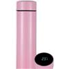 Generic Smart Cup. Borraccia termica in acciaio inox 500 ml. Bottiglia termica sottovuoto con display intelligente della temperatura. Rosa