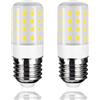 Karyoosi Lampadine LED E27 7W 800LM, Equivalente 60W, Bianco Freddo 6000K, Non Dimmerabile, Senza Sfarfallio, Confezione da 2, per Garage, Laboratorio, Cucina