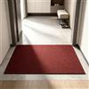 XUEHMIN Zerbino Ingresso Esterno Varie Misure e Colori 50x110cm Rosso Scuro | Tappeto Ingresso Elegante In Tessuto Antipioggia Per Esterni, Ingresso, Porta Di Casa, Patio, Balcone, Giardino
