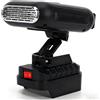 Piashow Riscaldamento a batteria, termoventilatore a batteria, per auto con batteria, flip di 90°, 2 USB, portatile, compatibile con BL1830, BL1850, BL1840, BL1845, BL1815, BL1820, BL1860B
