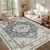 Blissbuilt Bohemien Tappeto Soggiorno Tappeto Antiscivolo Lavabile 160x230 cm | Tappeto Morbido a Pelo Corto Tappeto Vintage Orientali Multicolore per Cucina, Soggiorno, Ufficio
