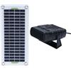 SUNGOOYUE Pratica Stufa Portatile con Pannello Solare e Set di Batterie per Soluzioni di Riscaldamento Efficienti