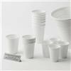 Generico Set 1000 Bicchieri di Plastica bianchi Monouso in PP, Bicchieri Riutilizzabili per Acqua, Bibite, Feste, Compleanni e Catering