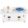 LNINNERY Scaldacera a doppia pentola, 600 ml, indicatore LED 20-120 °C, bianco