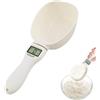 Generic Bilancia dosatrice digitale per alimenti, cucchiaio dosatore digitale per cucina e alimenti per animali domestici, alta precisione 800 g/0,1 g, display LCD, bilancia a cucchiaio per una misurazione