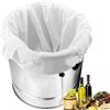 Becho Sacchetto filtro resistente con coulisse regolabile in rete per uso alimentare per fermentazione di birra, vino, sidro e succhi (2 pezzi di diverse dimensioni)