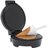 yikmid Piastra per waffle sottile per gelato, cialda elettrico, produttore di coni | Antiaderente, piastra da forno in ferro, superficie di cottura, 20 cm, con spia conica, 1200 W, 3-5 min riscaldamento