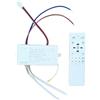 Opatiny DC Fan Light Remote Kit 6 Stepless Dimming DC Fan Light Remote (A) | 6- controllo, attenuazione continua, telecomando diretto del colpo, ingresso 200-240V, materiale bianco del PC