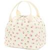 Zoegneer Grande borsa termica per il pranzo in velluto a coste da donna, con spaziosa tasca interna e tasca frontale, per lavoro, viaggi, picnic, scuola, ufficio, 26 x 16 x 21 cm (fragola)